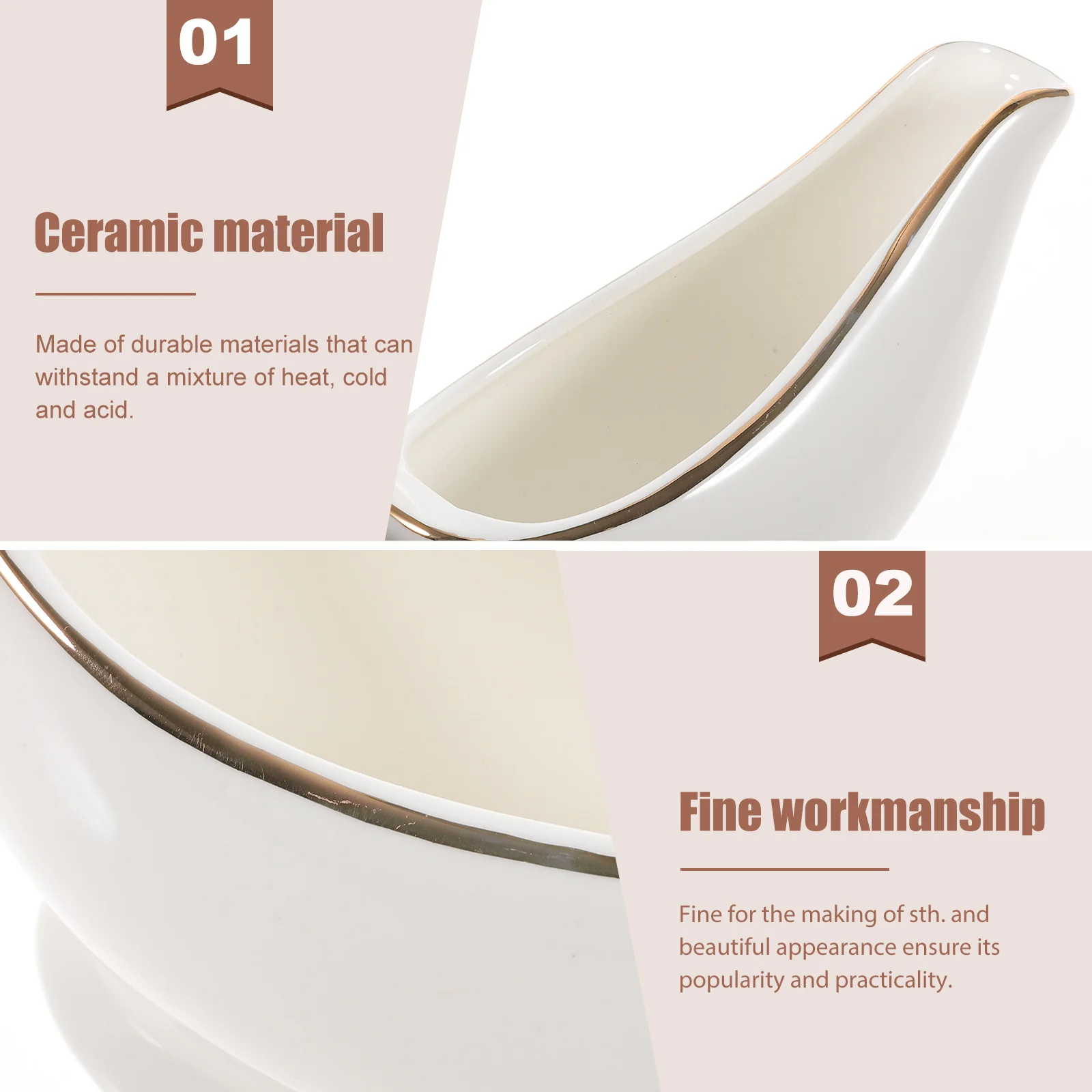 

1Pcs Ceramic Milk Jug Multi-Use Small Sauce Container Household Milk Creamer for Kitchen Breakfast