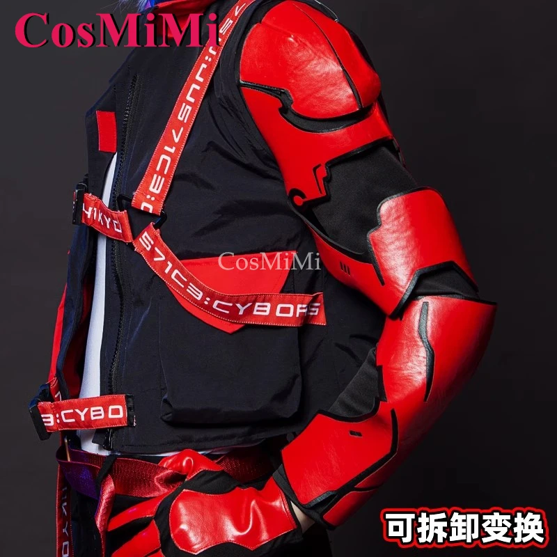 CosMiMi Anime VTuber NIJISANJI EN Noctyx Fulgur Ovid 코스프레 의상 패션 유니폼 남여 카니발 파티 역할 놀이 의류