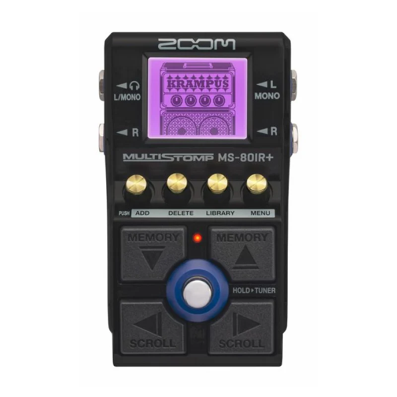 ZOOM MS-80IR+ Multistomp Multi-layer IR Pedal with 23 Amp Models, IR Loader, Noise Gates, EQ, Delay Effects, Headphone Output