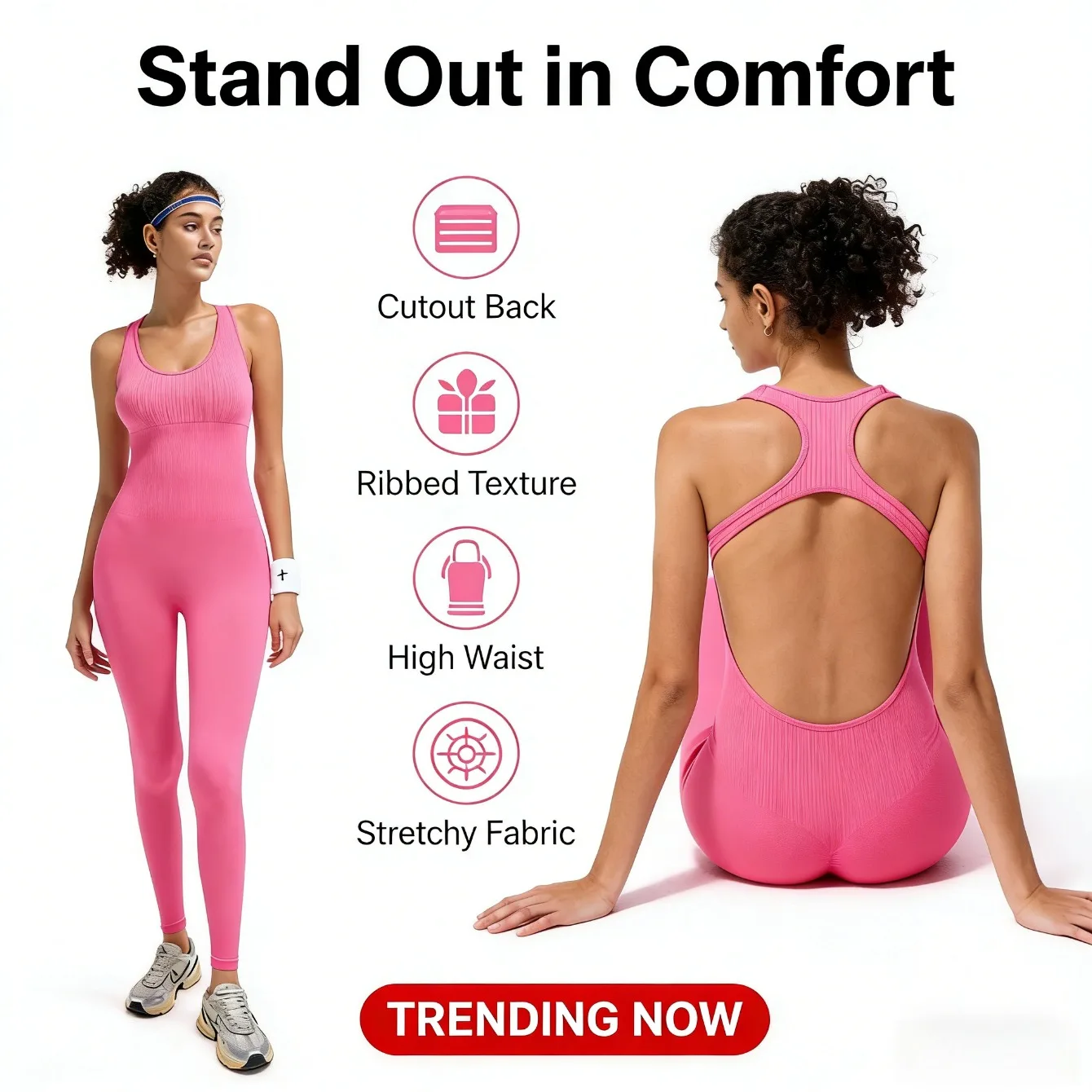 

Сплошной цвет, бесшовное боди для йоги с накладкой на грудь, высокоэластичный цельный комбинезон для йоги с подтяжкой бедер и длинными брюками