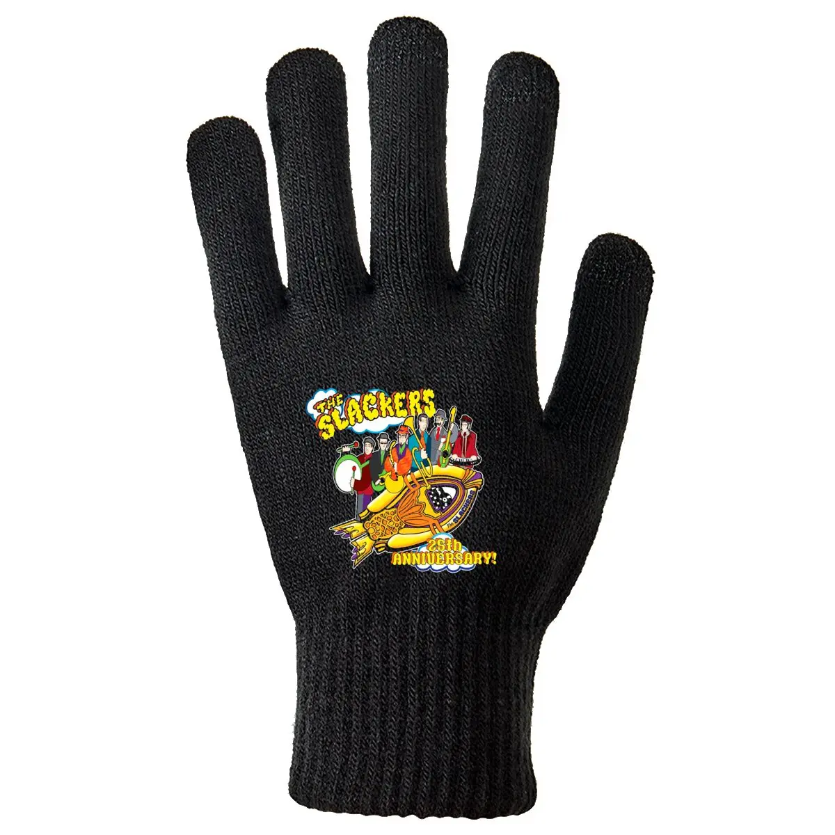 

The Slackers 25th Anniversary Graphic Chic Padded Gloves for Cycling Commuting