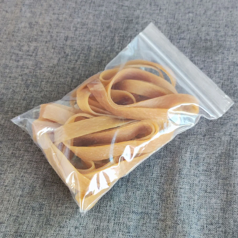 40 szt. Duże gumki recepturki 6 cm/2,4 cala, żółte elastyczne gumki do użytku domowego, kuchennego, szkolnego i biurowego, gumki do pakowania.