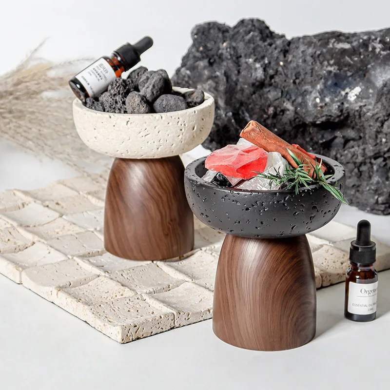 Flame-Free Aromatherapy Diffuser with High-Quality Crystal Stone for Essential Oils—Indoor and Bedroom Fragrance