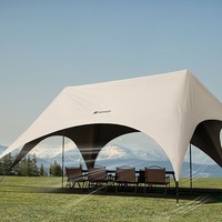 Outdoor Portable Hexagonal Sunshade Canopy Camping Rainproof Quick Setup Sun Shelter Professional Ventilated Outdoor Products
