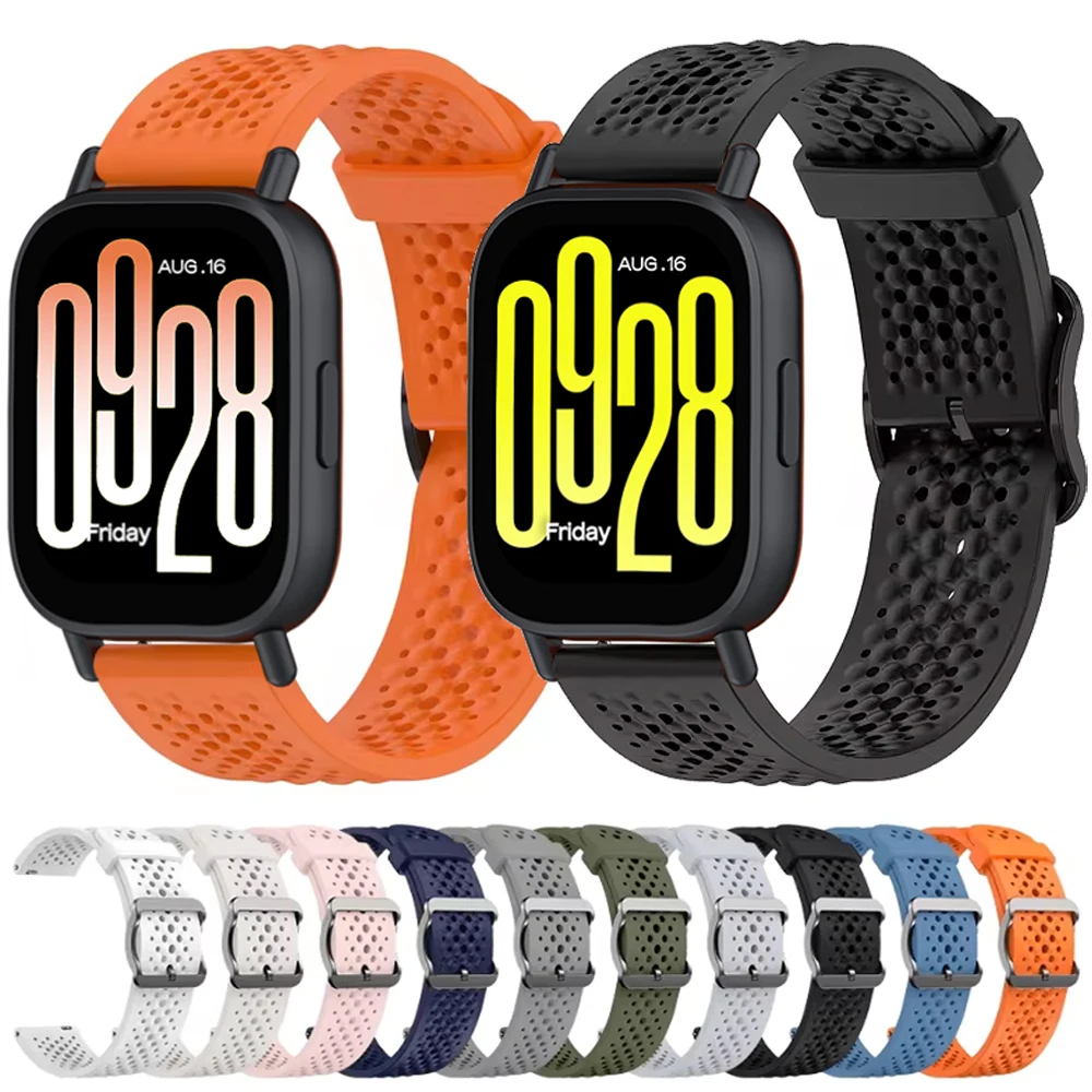 Porous Breathable Silicone Strap for Redmi Watch 5 Active Smart Bracelet Replacement Accessories for Redmi Watch 5 Lite Belt