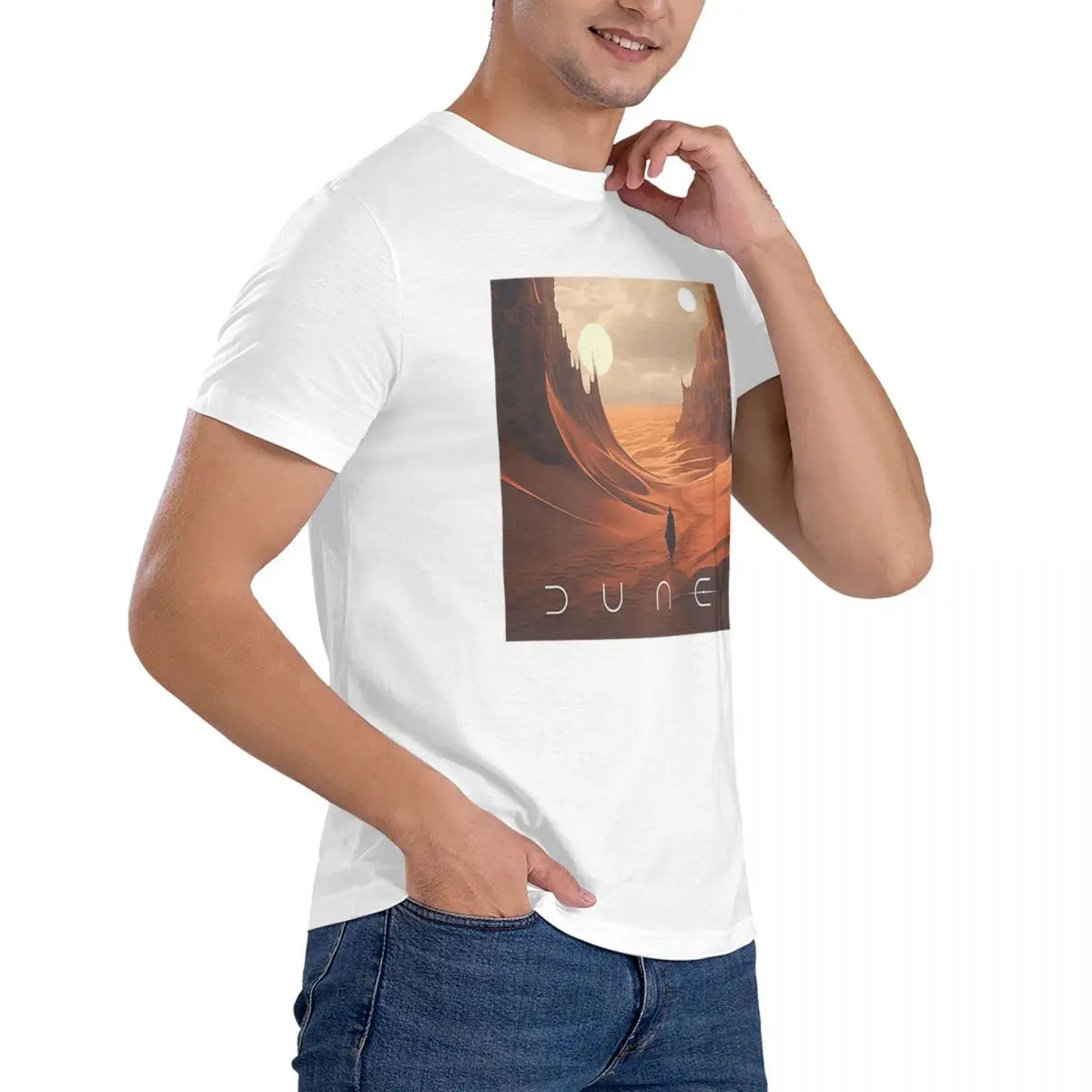 الكثبان الرملية 2020 مروحة الفن 100% القطن تي شيرت الرجال مضحك تي شيرت الرجال طاقم الرقبة قصيرة الأكمام S-6XL
