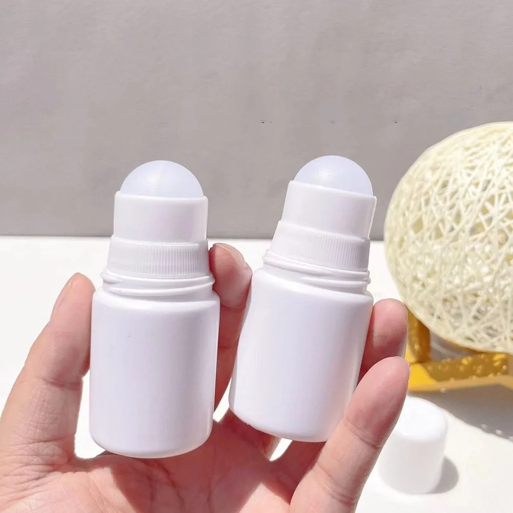 2PCS 30ml 50ml Plastic Roller Bottle Deodorant Bottles Essential Oils Roller Bottles Portable Travel Container Vial Jar