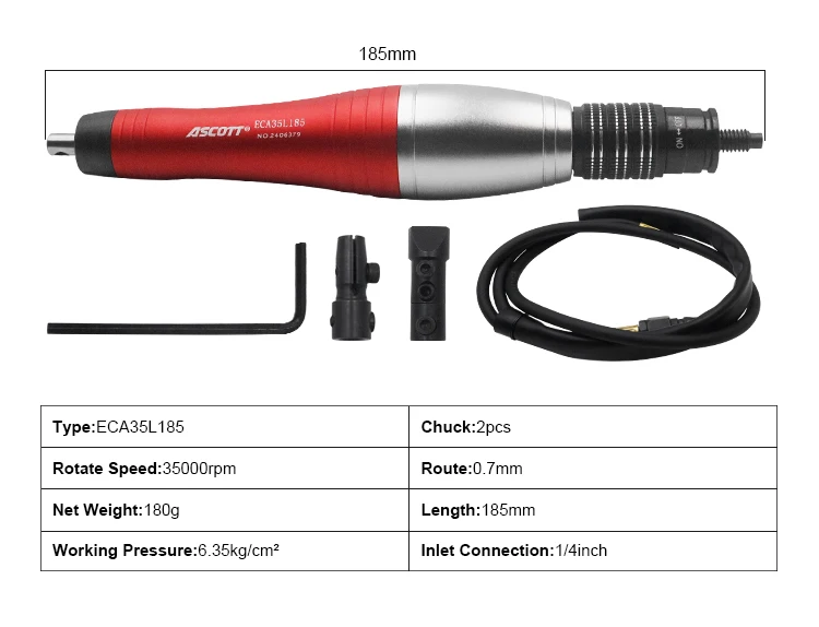 2026 OEM Reciprocating Air File Pneumatic Ultrasonic Finishing&Lapping Tool with Replaceable Chuck Ultrasonic Air Polisher
