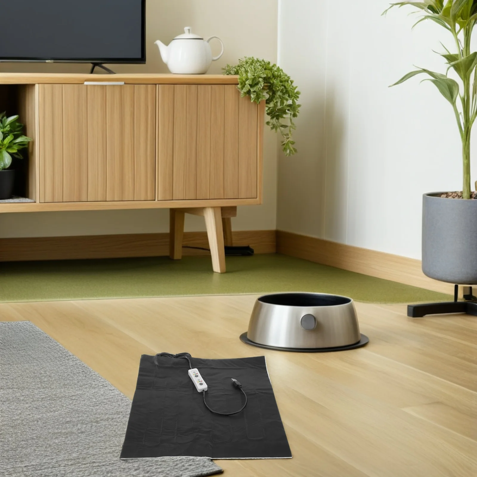 

1pcs Pet Heating Pad Usb Powered Electric Heat Mat For Cats Dogs Adjustable Temperature Timer Safety Auto-Off Waterproof Small