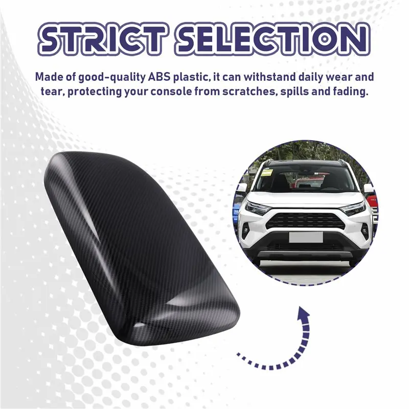 Durable-Car Center Console Lid Armrest Box Cover For Toyota RAV4 XA50 Armrest Box Cover For Toyota Armrest Box Protective Cover