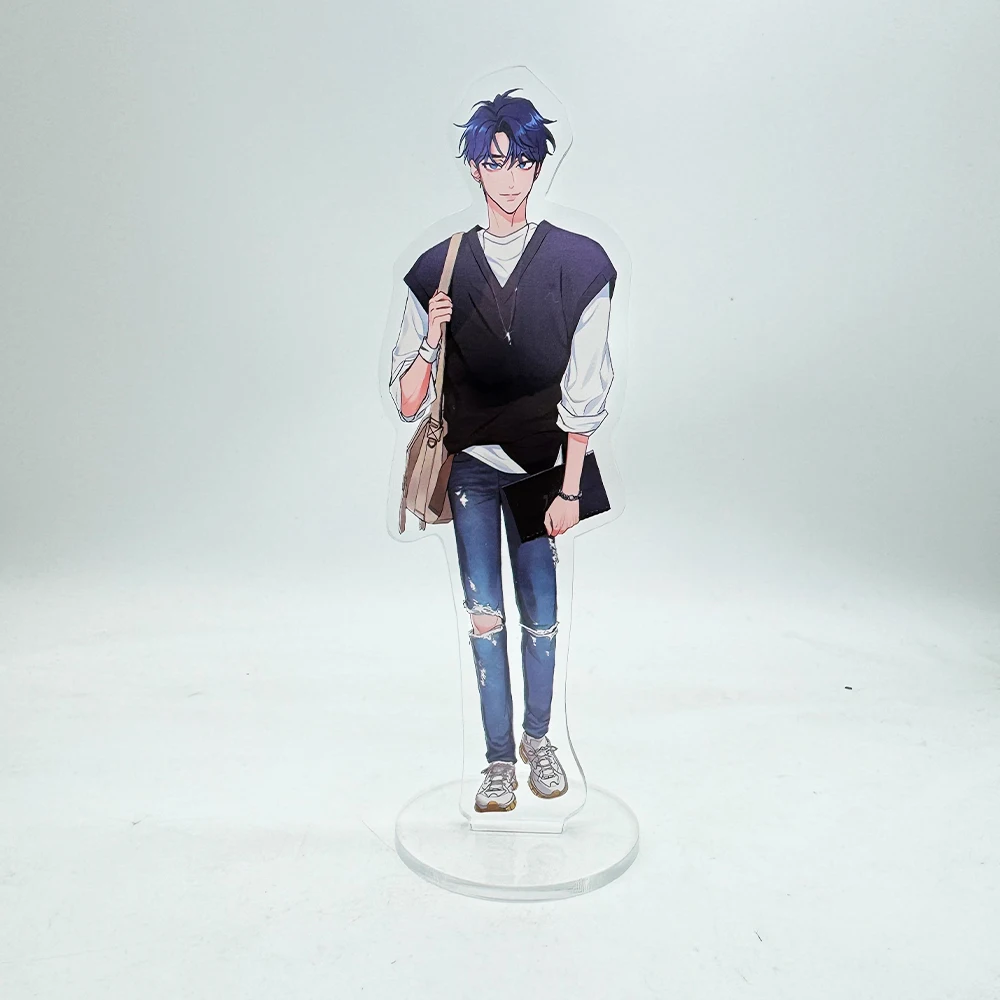 BL Korean Manwha Sketch Acrylic Stand Figure Lee Joobin Choi Ilkyung Mamga Collection Display Desk Holder Room Fan Decoration