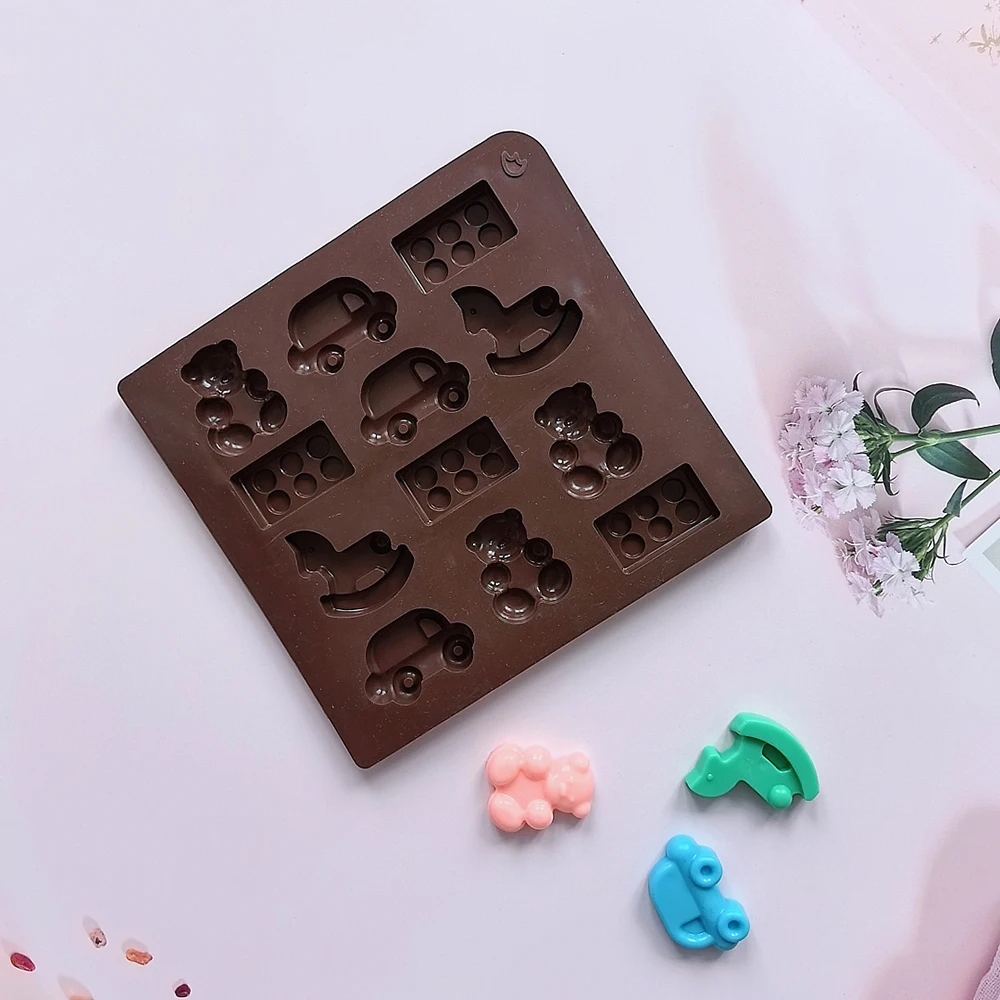 Car Trojan Chocolate Biscuit  Silicone Mold DIY Candy Pudding Cake Decoration Baking Mold