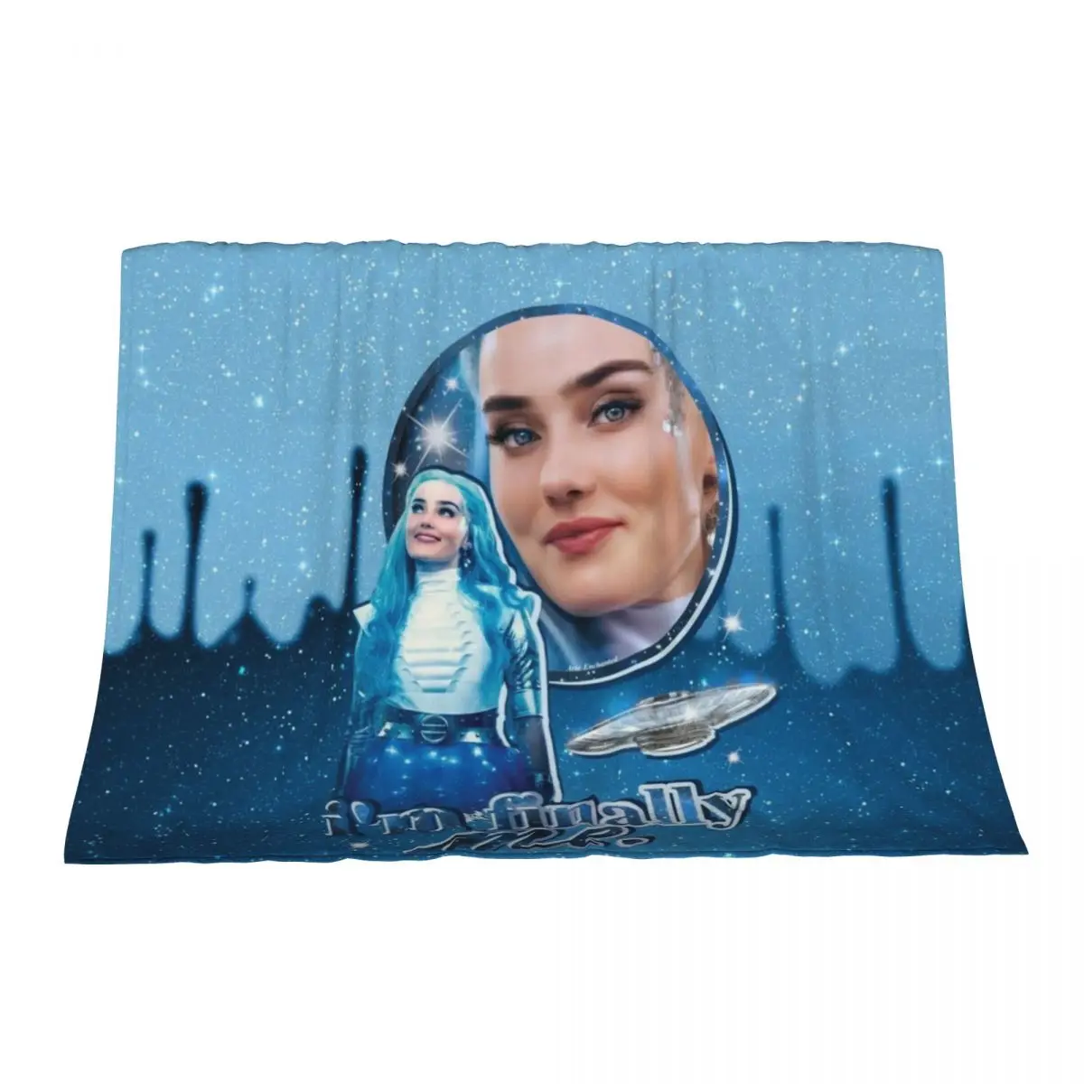 

Addison Alien Zombies 3 - I'm Finally Me! Throw Blanket Bed Thermals For Travel Custom Shaggy Blankets