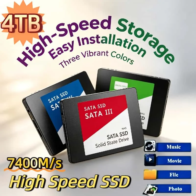 

500GB Ultra Portable External SSD USB 3.0 7400MB s Shockproof Metal Casing Solid State Drive for Laptop PC Hard Disk Pro Pocket
