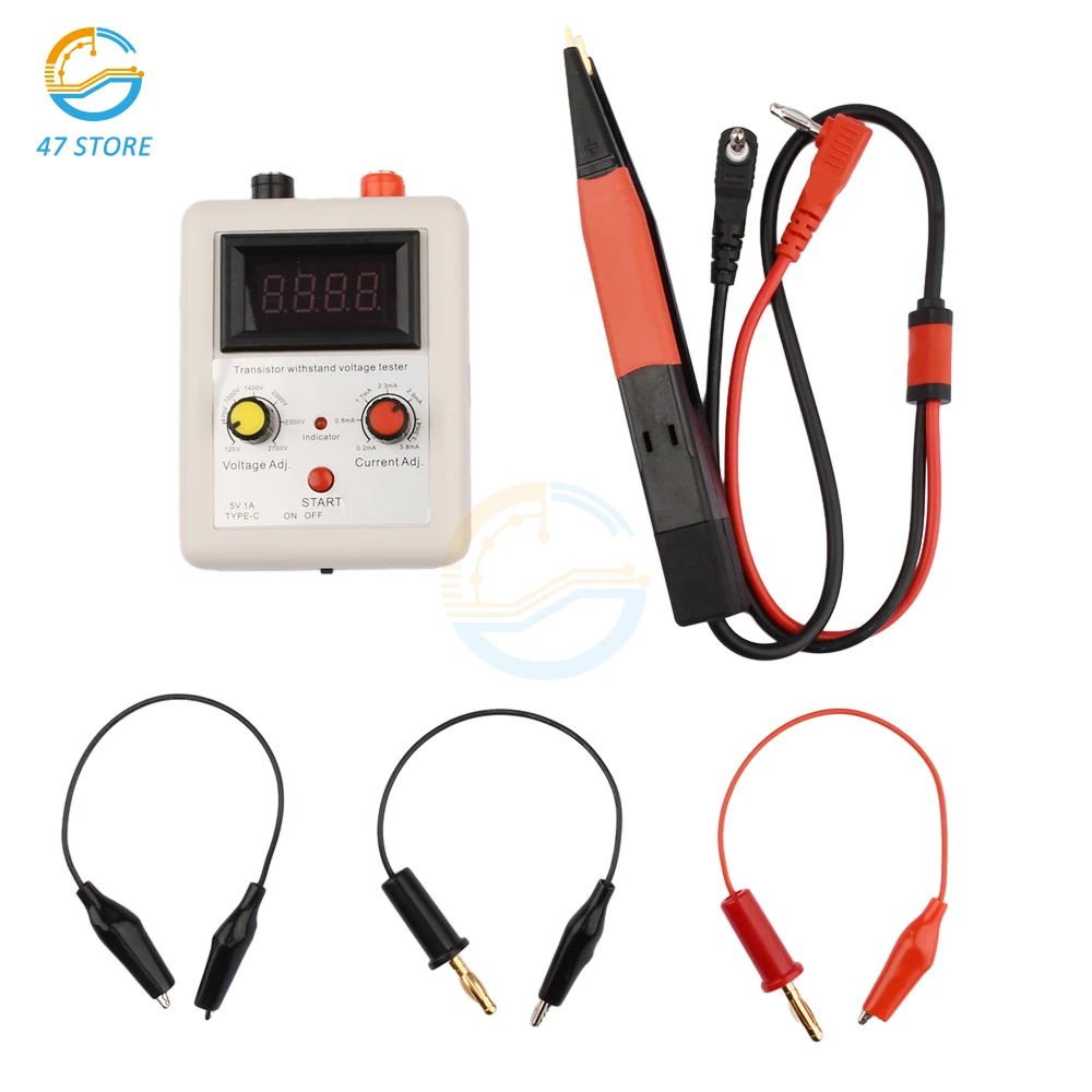Imagem -03 - Igbt Transistor Tester Tensão Tester Capacidade de Tensão Diodo Mos Triode Voltímetro Digital Testing Tool 110v2600v