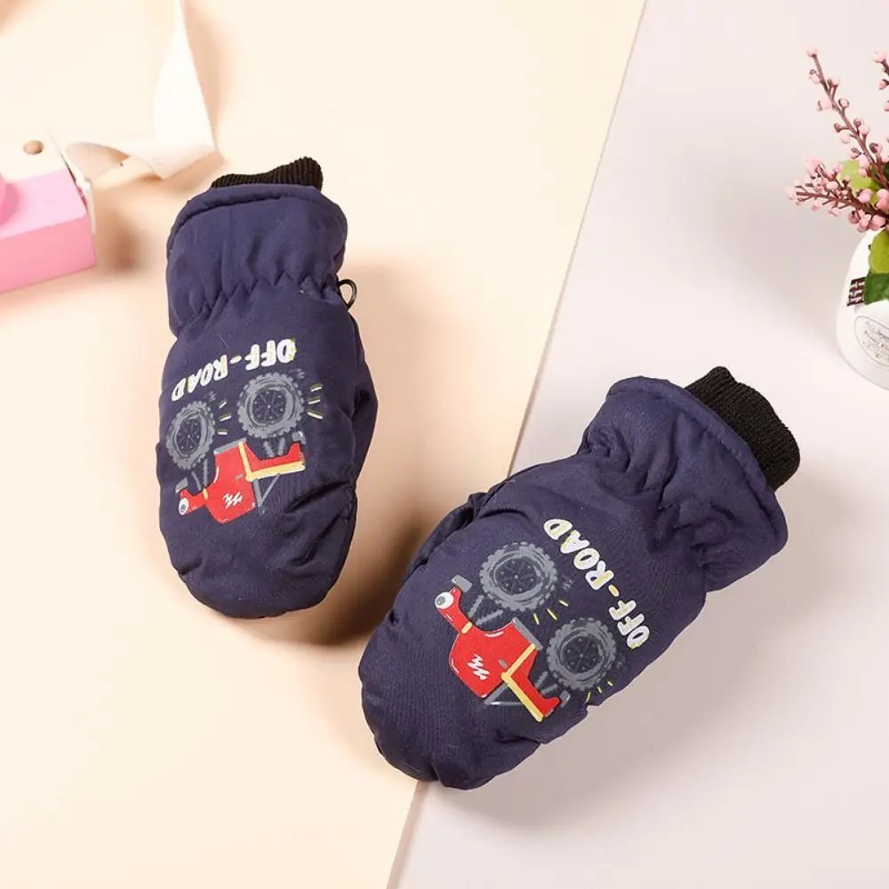 Snow Man Children's Snow Gloves Aged 2 To 5 Years Windproof Winter Ski Mittens Waterproof Anti Loss Buckle - view 5