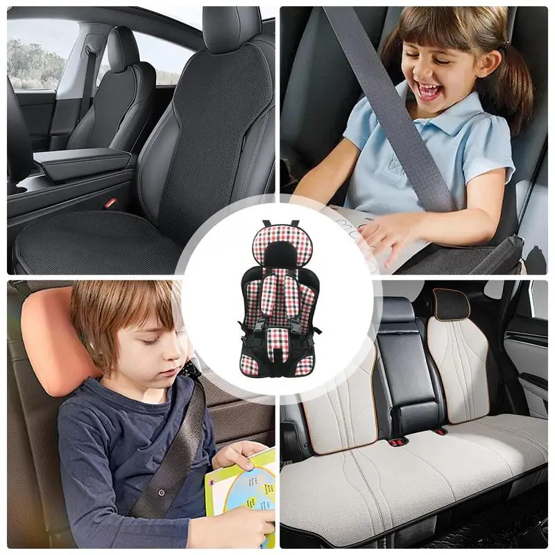 Child Booster Seat for Car, Auto Almofadas com Alças Ajustáveis, Carrinho de golfe, Baby Seat Liner, Crianças Viagem