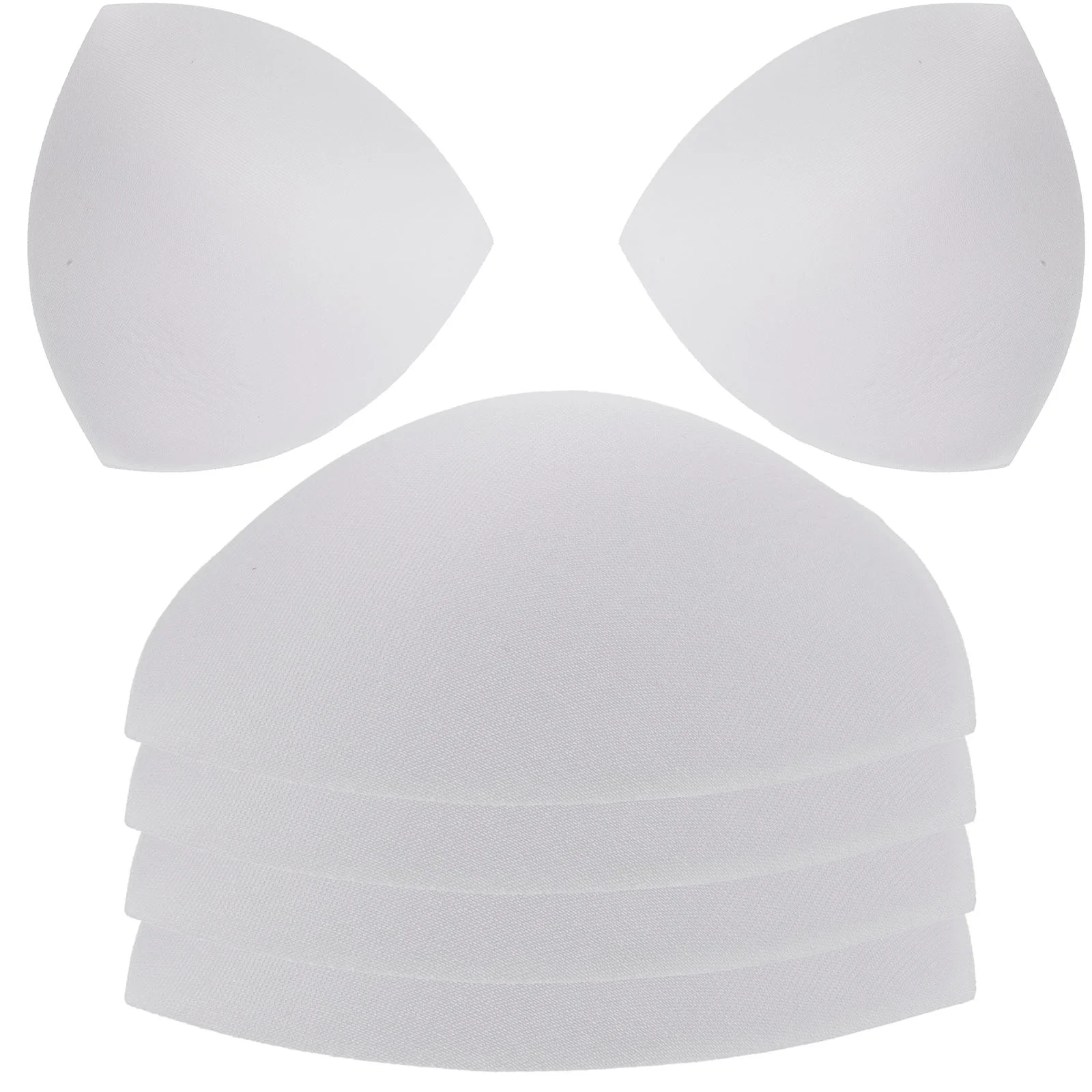 

3 Pairs Removable Inserts Pads For Swimwear Sports (White) Inserts Pads Pushup