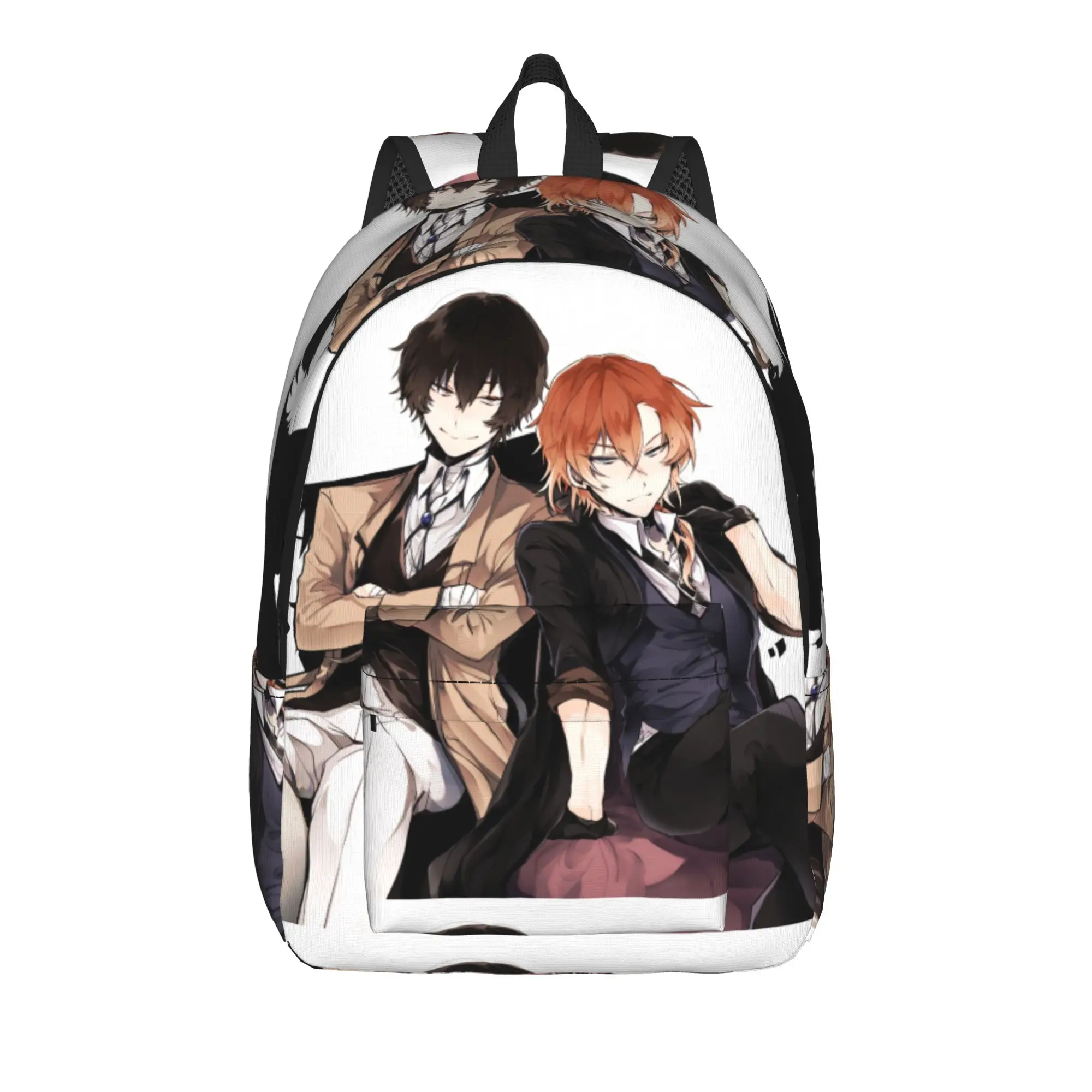 

Osamu Dazai Chuuya Nakahara Classical Backpack Outdoor Student Hiking Bungous Anime Daypack for Men Women College Shoulder Bag