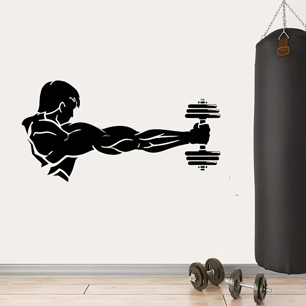 اللياقة البدنية ديكور المنزل الفينيل ملصقات الحائط لملحقات الديكور الصالة الرياضية الجداريات