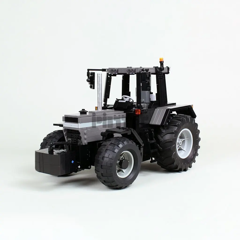 Trator Case IH com Contrapeso, Desenho Eletrônico Splicing Building Block, Montagem de Tecnologia, Moc-54812, 1114Pcs