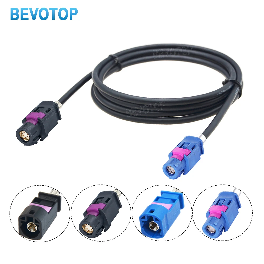 HSD Black A to Blue C 4Pin Connector High-speed LVDS Video Cable GPS MIB Screen Dacar 535 4-Core Cable For BMW Audi Mercedes Car