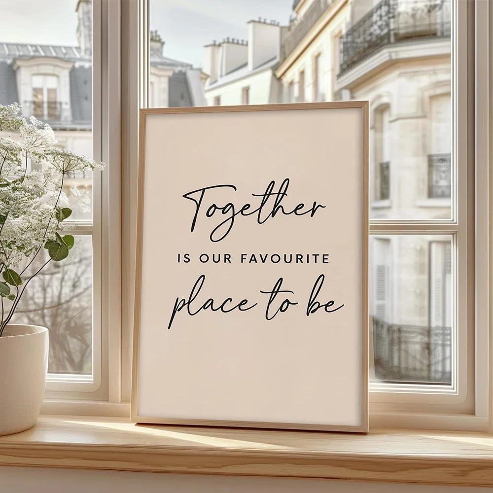 Minimalist,Nordic Featuring Favorite Quotes Wall Art Print Canvas Painting Poster Picture For Living Room,Bedroom Home Decor