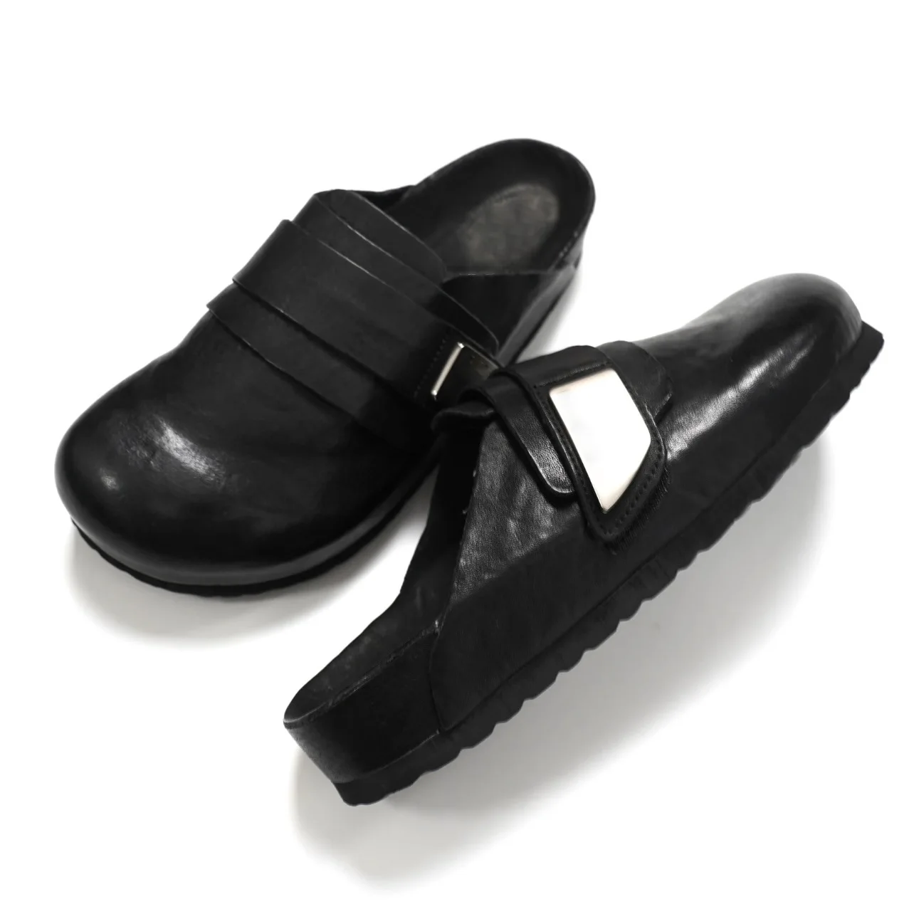 

Retro Baotou Thick soled Boken Shoes 2026 Summer unisex casual outerwear half slipper casual sandals