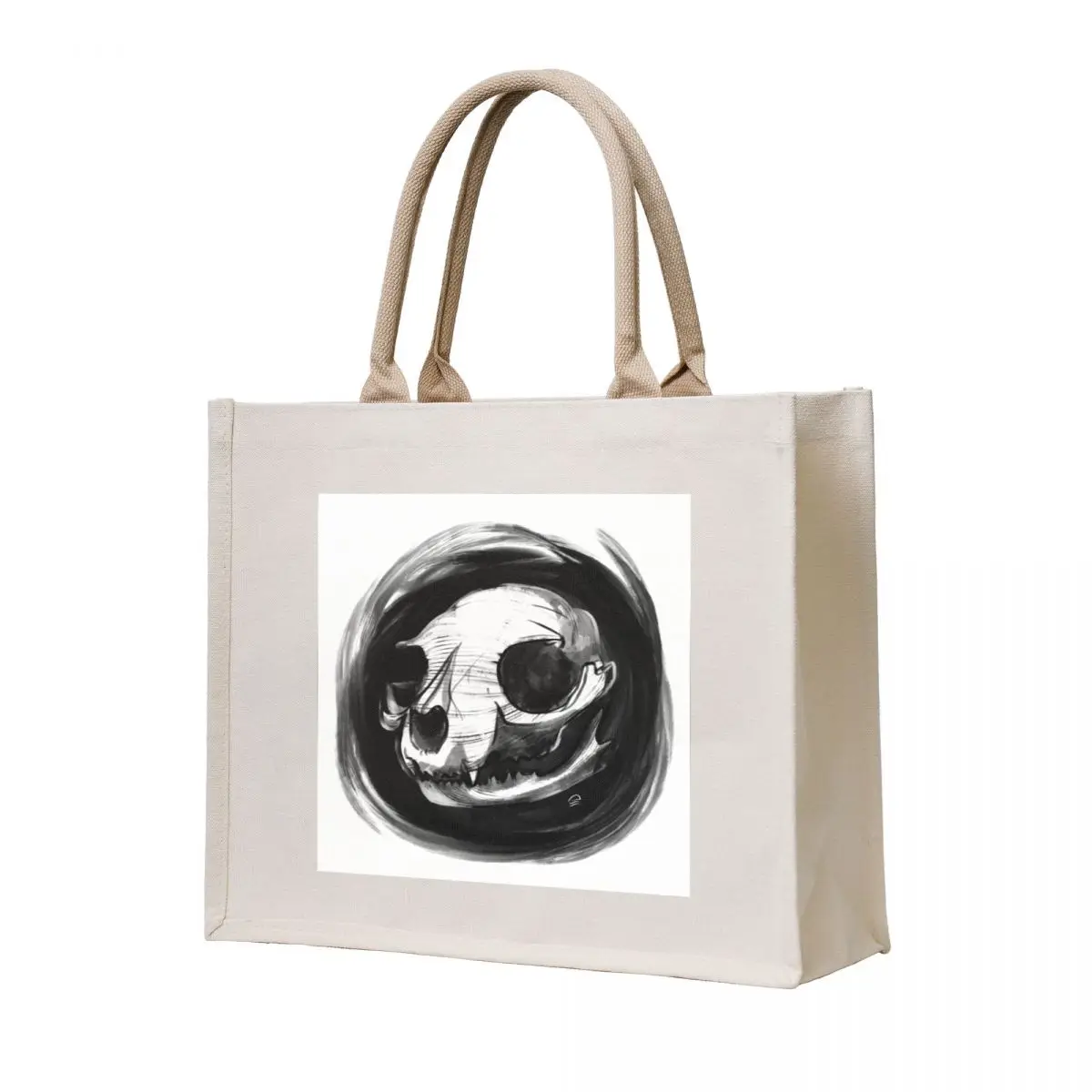 

Cat Skull Tote Bag hand bag ladies Big bag tote bags cloth bags tote woman