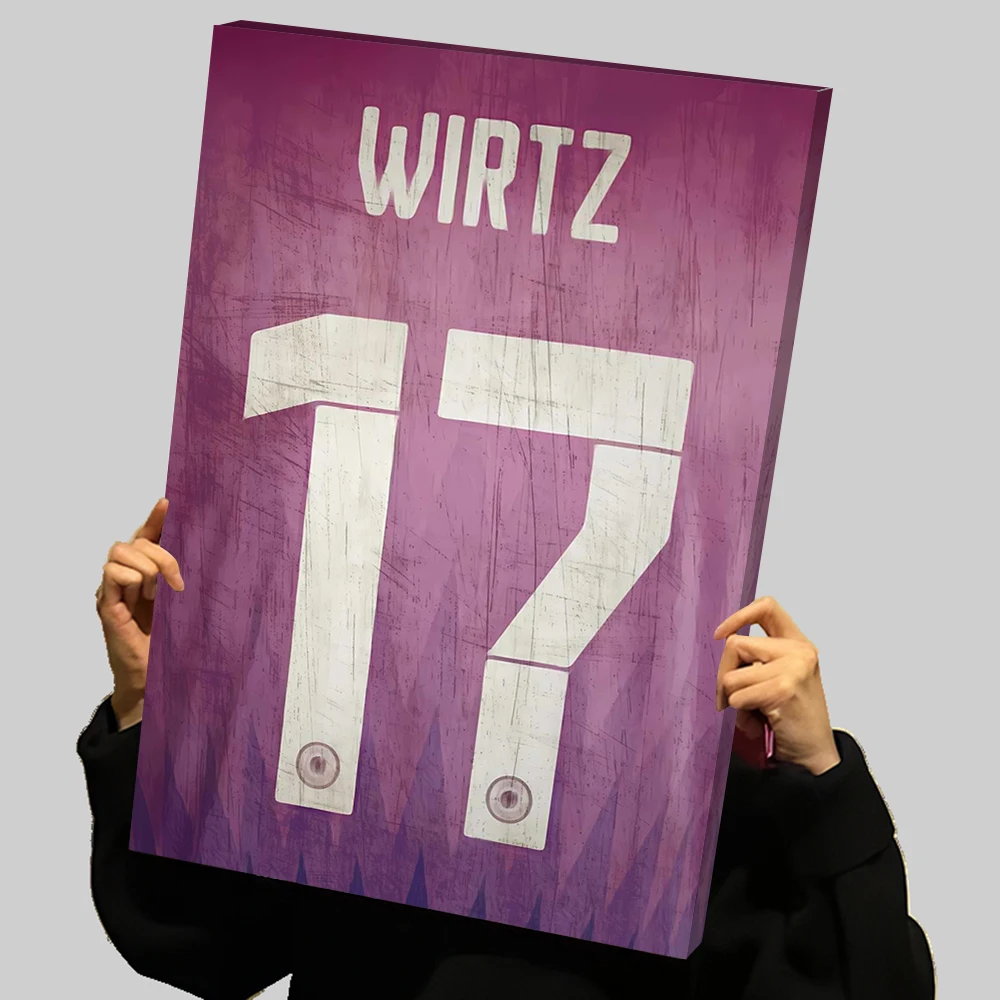 فيرتز # 17 جيرسي DFB 24 كرة القدم يطبع المشارك مخصص حائط لوح رسم الفن اللوحات الزخرفية غرفة ديكور المنزل الحديث #1