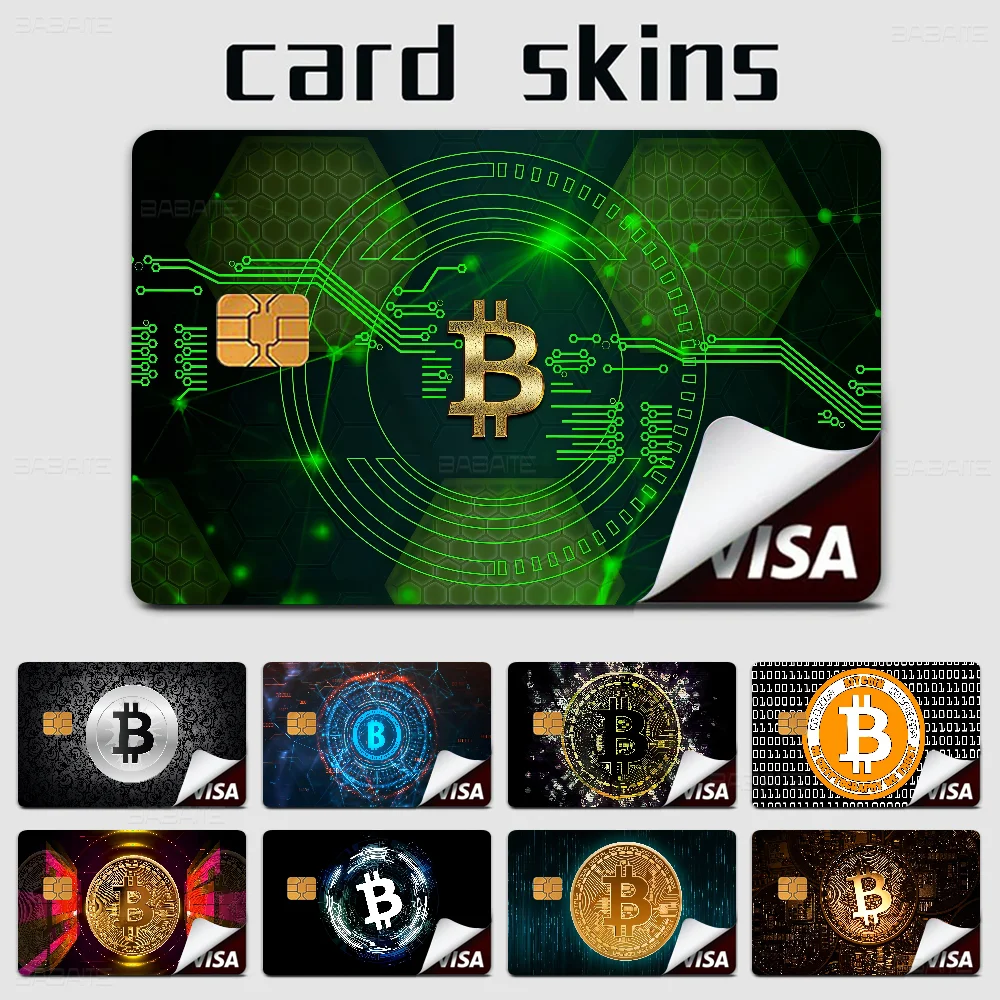 Bitcoin 100% Hot Sale Amine Credit Debit Bank Card Bus Card Film Skin Sticker