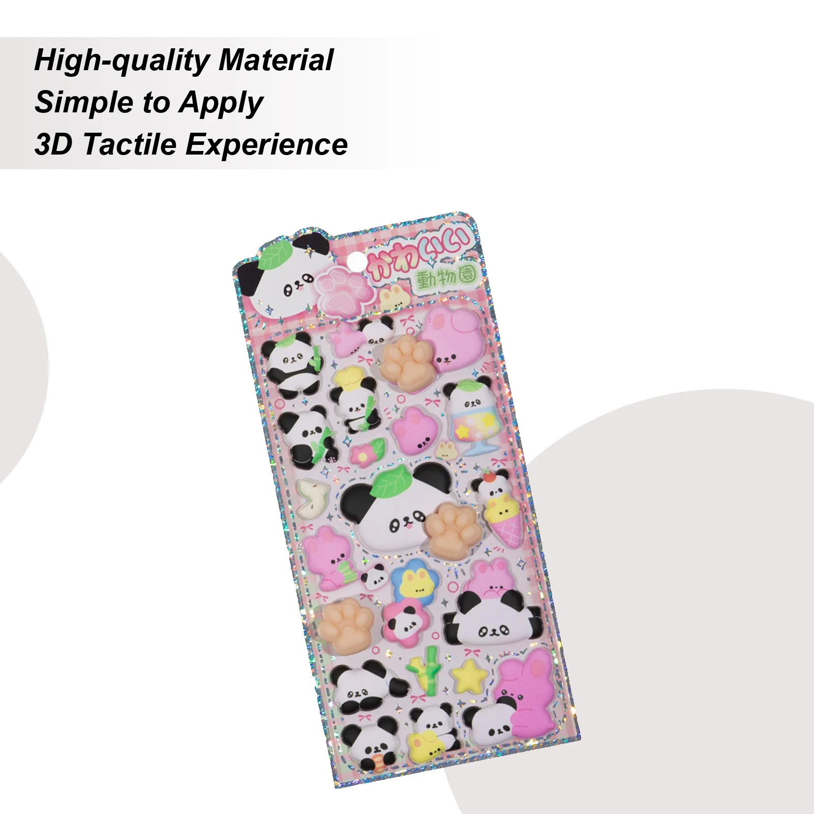 

3D Stickers Panda Cute Aesthetic Stickers Decorations Animal Journaling Decals For Phone Case Scrapbooking Notebook Laptop Craft