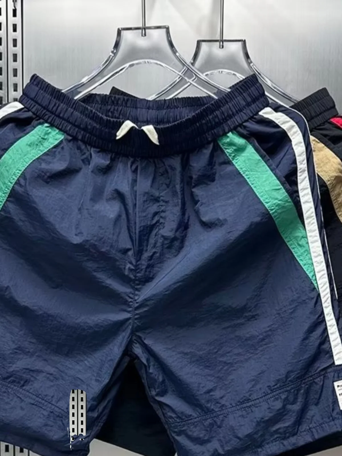 

Men's Summer Thin Qui Dry Five-Quarter Sports Beach orts Casual Straight Leg Breathable Faionable Youth Active orts