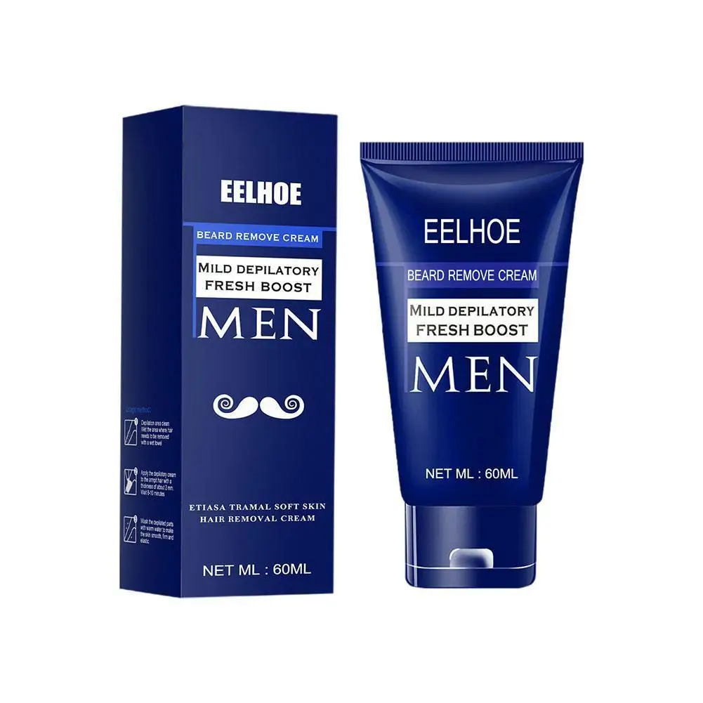 

60ml For Man Painless Hair Removal Cream Create Smooth Skin for FACIAL Arm Legs Body Inhibitor Natural Gentle hot