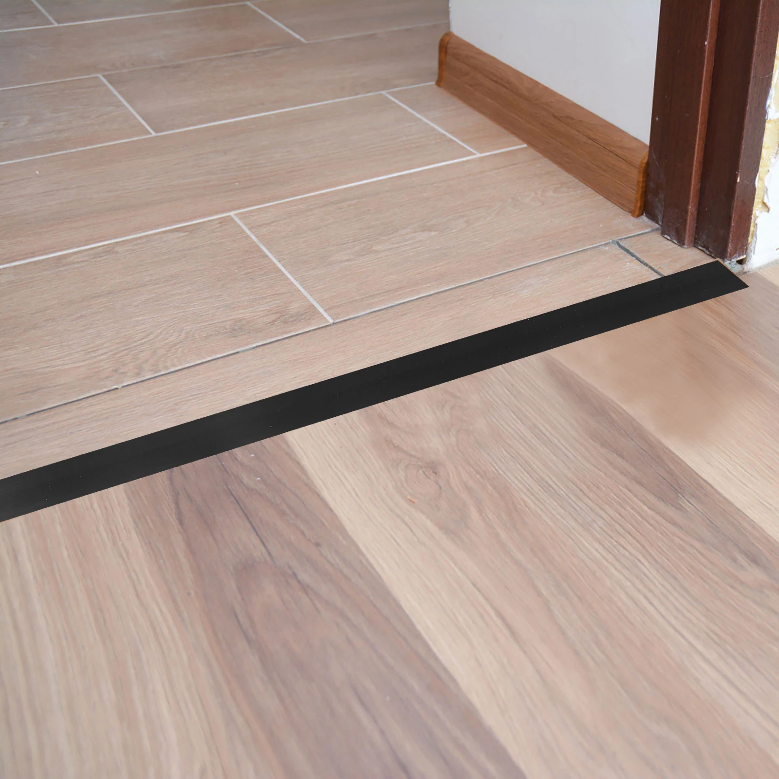 

Self Adhesive PVC Floor Transition Strip Threshold Gap Repair Doorway Floor Trim Carpet Edge Protection Flat