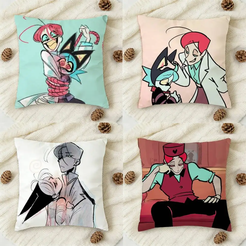 

New U-Uszka Psychocuties Double-sided Printed Square Decorative Cushion Cover for Sofa Living Room Home Decor