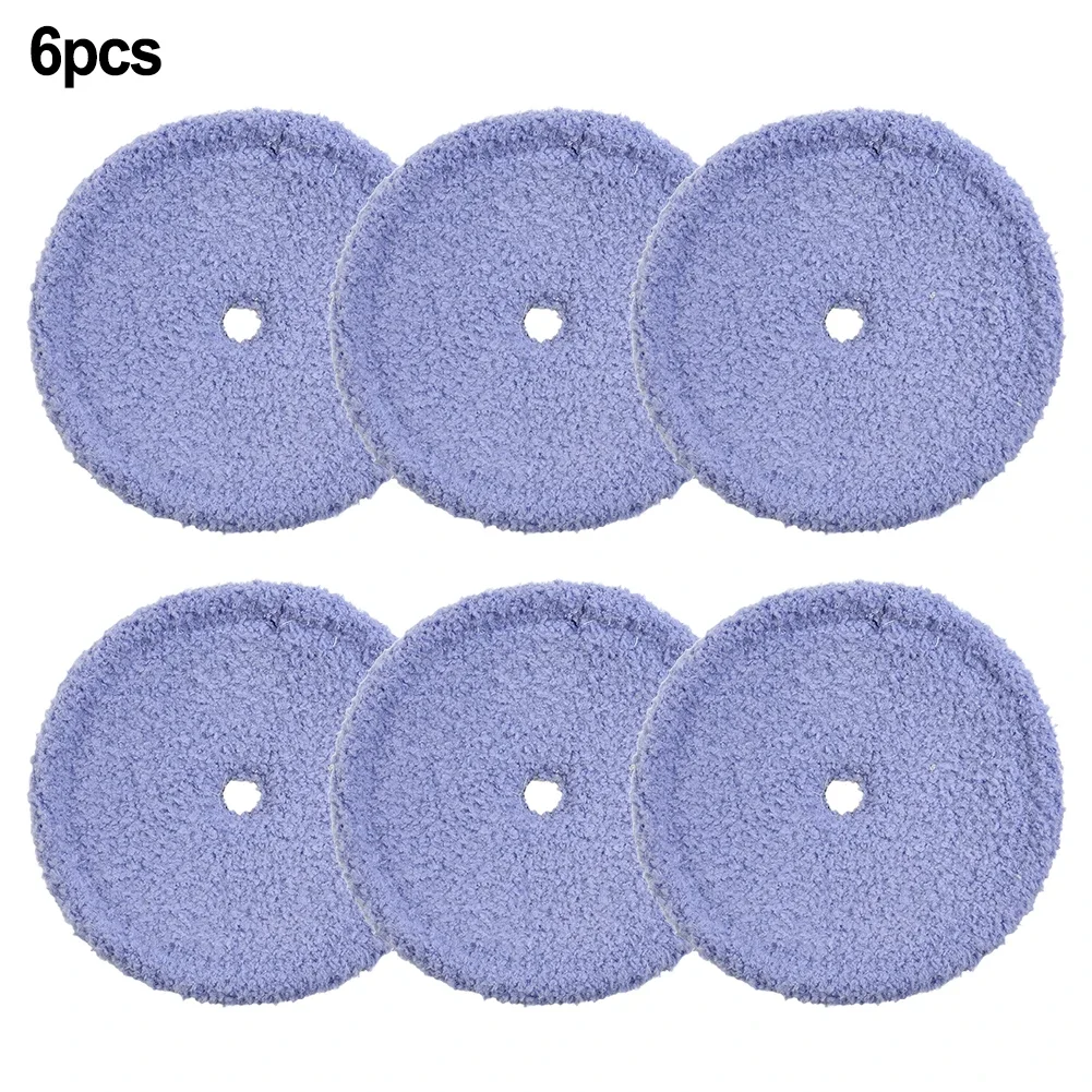 

6 Pcs Mop Pads/ For EVERYBOT Edge RS700 RS500 Vacuum Cleaner/ Diameter 160mm* 10mm/ Household Cleaning Tool Spare Part