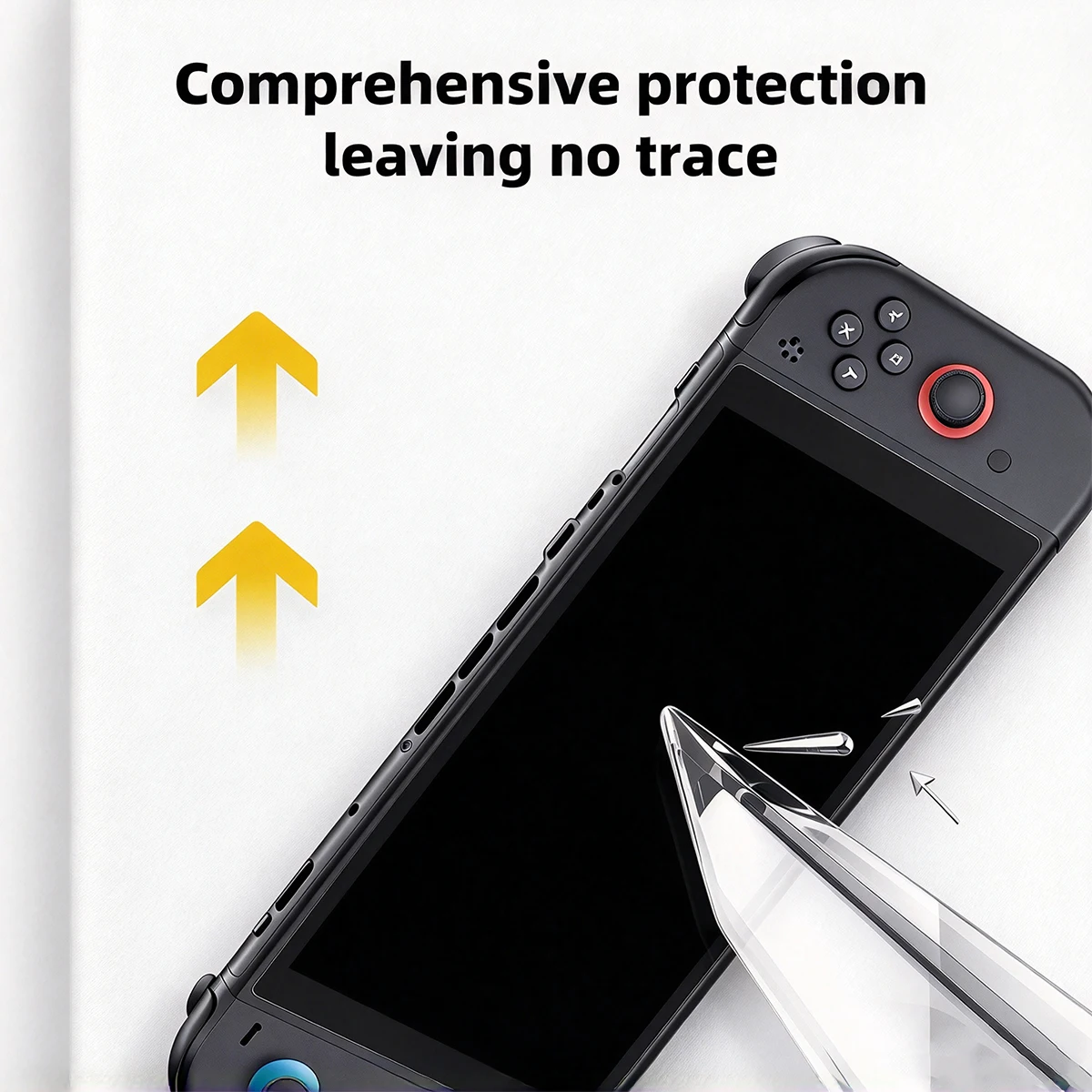 3-pack of tempered glass screen protectors for Switch 2 – scratch-resistant, anti-fingerprint, and smooth to the touch.