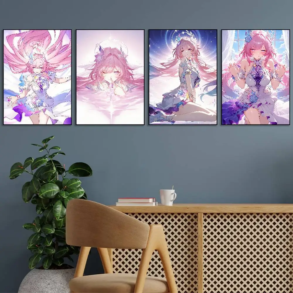 Honkai Star Rail Cyrene Cute Poster Gallery Prints Self Adhesive Home Decor Decoration Wall Decals Living Room Sticker