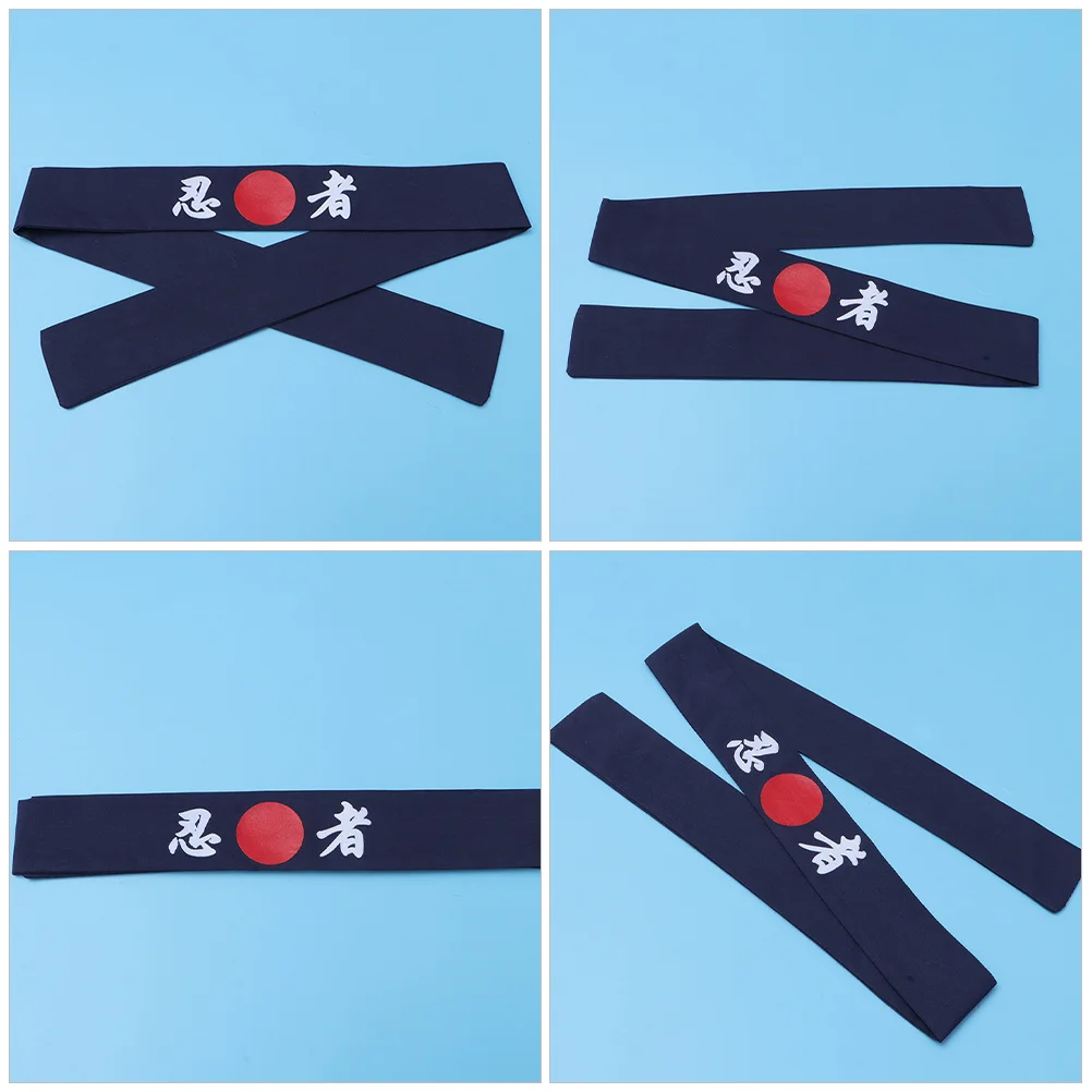 2pcs Chef Headband Japanese Style Wide Headband For Cooking Sushi Chef Costume Karate Yoga Running Workout Fitness Exercise Head