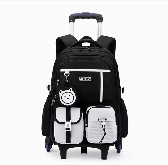 

New Travel Rolling Backpack Bag for Elementary School Wheeled Backpack Middle School Trolley Backpack Bag Schoolbag on wheels