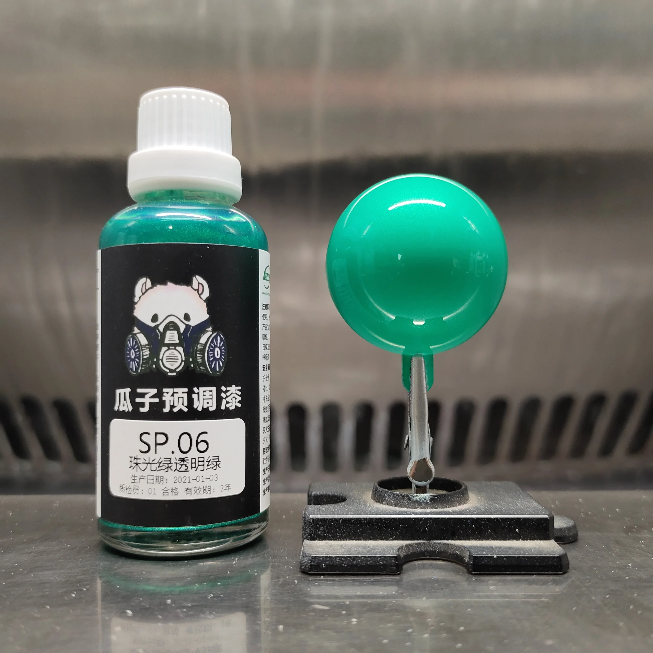 Paint Pearl Green Transparent Green SP.06 Model Coloring Oil Based Spray Preprocessing DIY 50ML