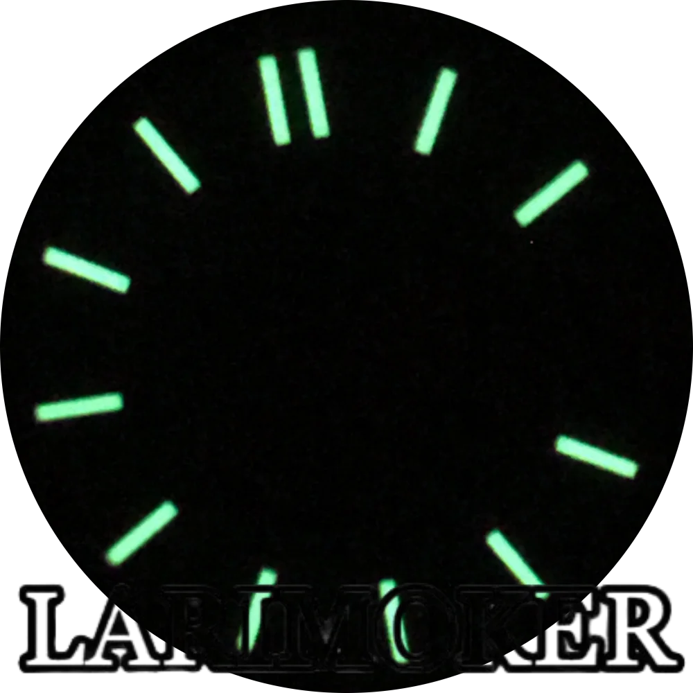 LARIMOKER NH05 Dial 24.5mm Watch Dial Date Green Luminous With Hand Suitable for NH05 NH06 Movement Watch Accessories