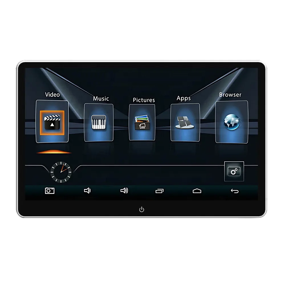 RoadNavi 14'' Car Headrest Monitor Touch Screen Android Rear Seat Intertainment 1080P WIFI USB Tablet Movie Video Mp5 Player