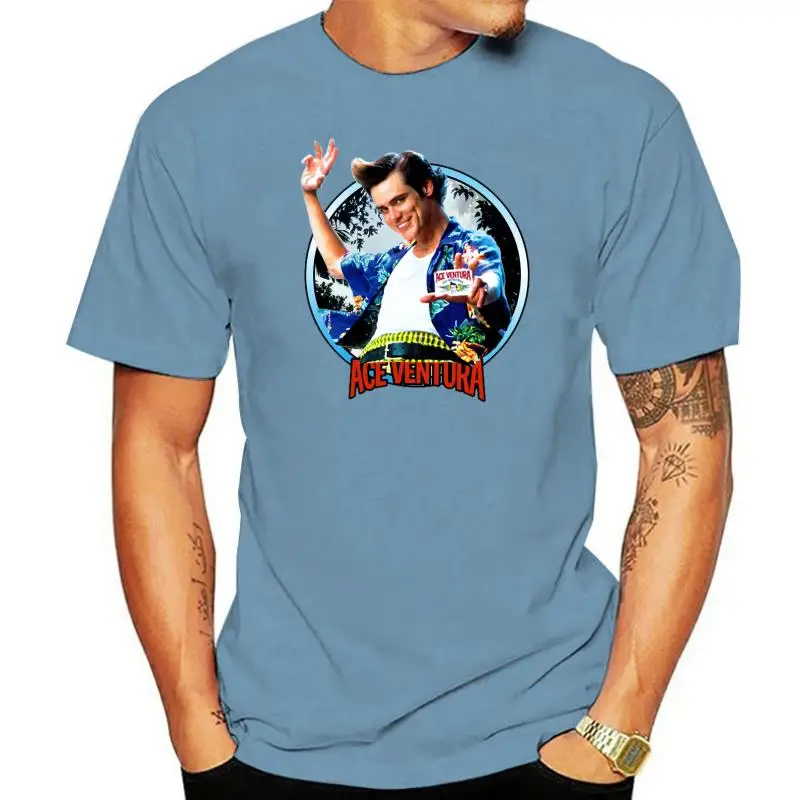 Ace Ventura Pet Detective Movie Poster Men'S T Shirt Jim Carrey Comedy Wisconsin Casual Printing Tee Shirt