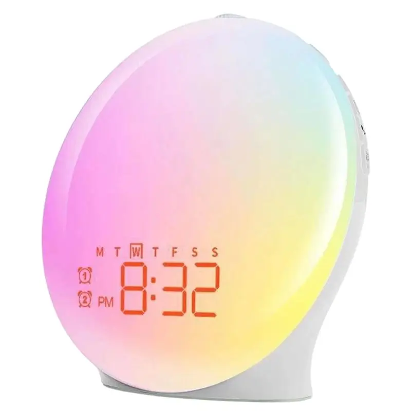 TFORU-FM Radio, Night Light, Natural Sounds Sun Rise Alarm Clock-Wake-Up Light Designed For Heavy Sleepers