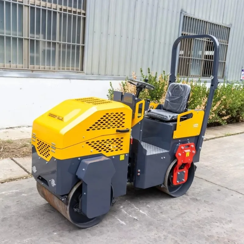 Mini Double Drum Compactor Hydraulic Road Roller For Soil Compaction And Civil Engineering