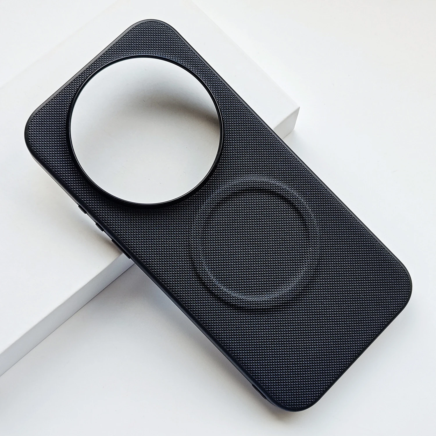 

for Xiaomi 17 Ultra Case [Magnetic Wireless Charging] Texture PU Leather Shockproof Anti-Fingerprint Soft Edge Hard Back Cover
