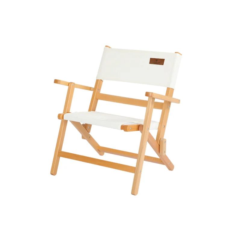 

Outdoor Solid Wood Leisure Portable Folding Coffee Chair Camping Beach Travel Courtyard