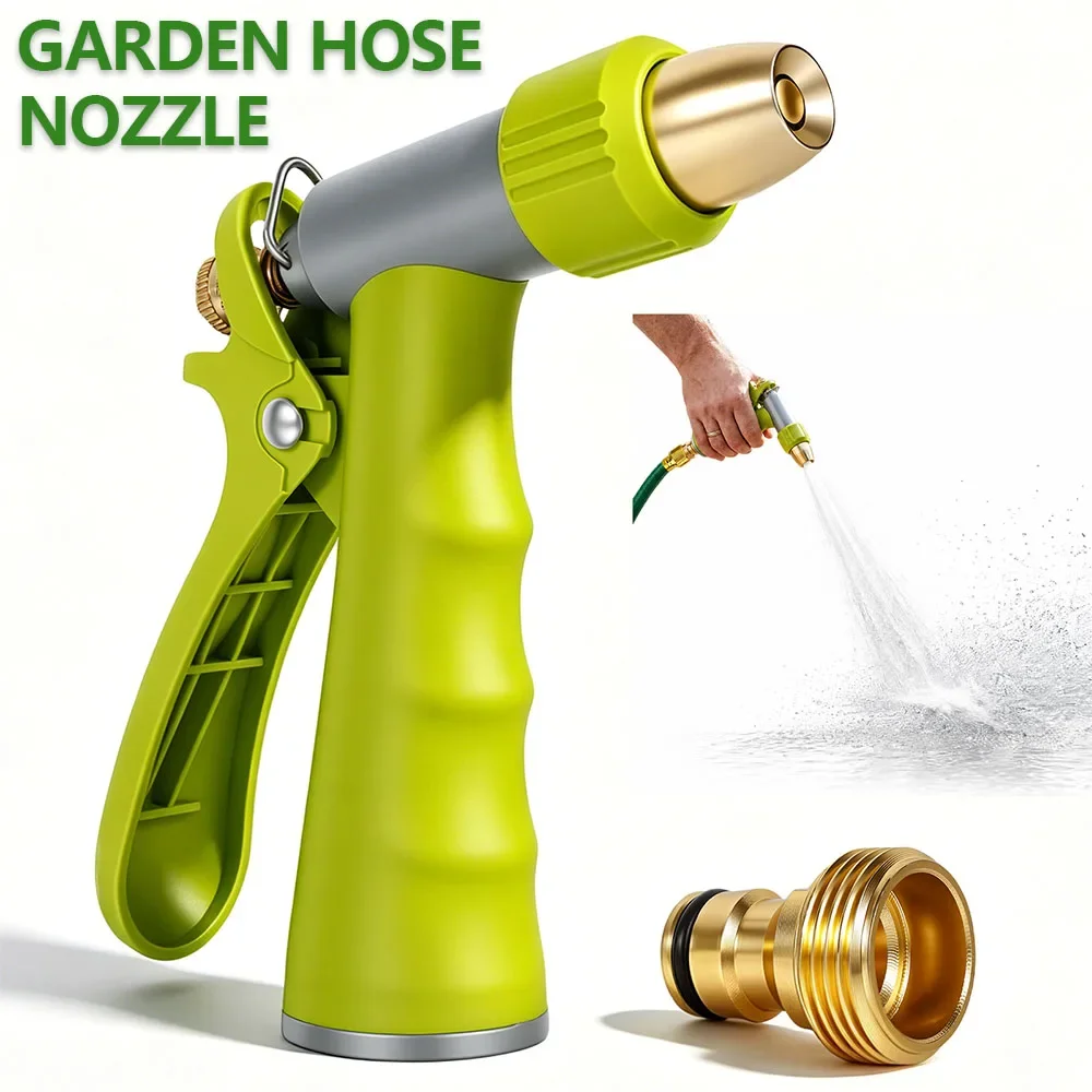 Garden Hose Nozzle Practical Hose Sprayer Nozzle with Adjustable Water Sprayer for Lawn Plant Watering Car Washing & Pet Washing
